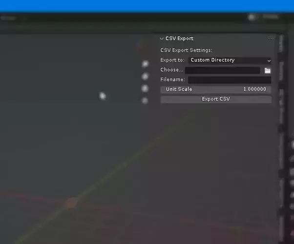 Blender CSV Exporter - Instances