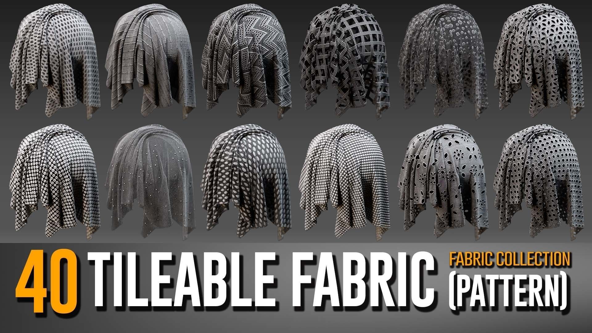 40 Tileable Fabric Collection- VOL 06 Texture_1