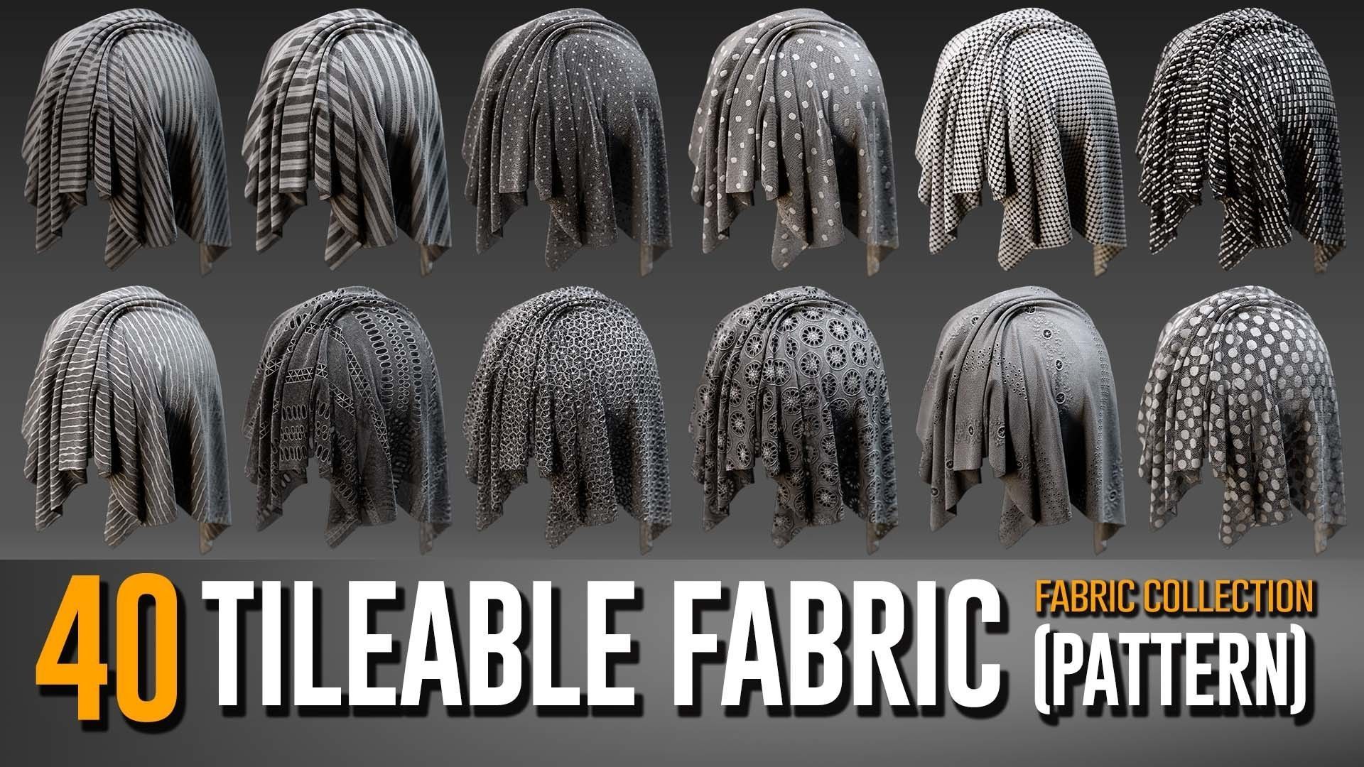 40 Tileable Fabric Collection- VOL 06 Texture_2