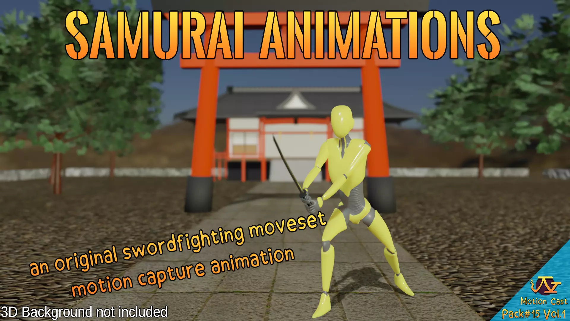 Samurai animations - Motion Cast15 Vol1 3D model
