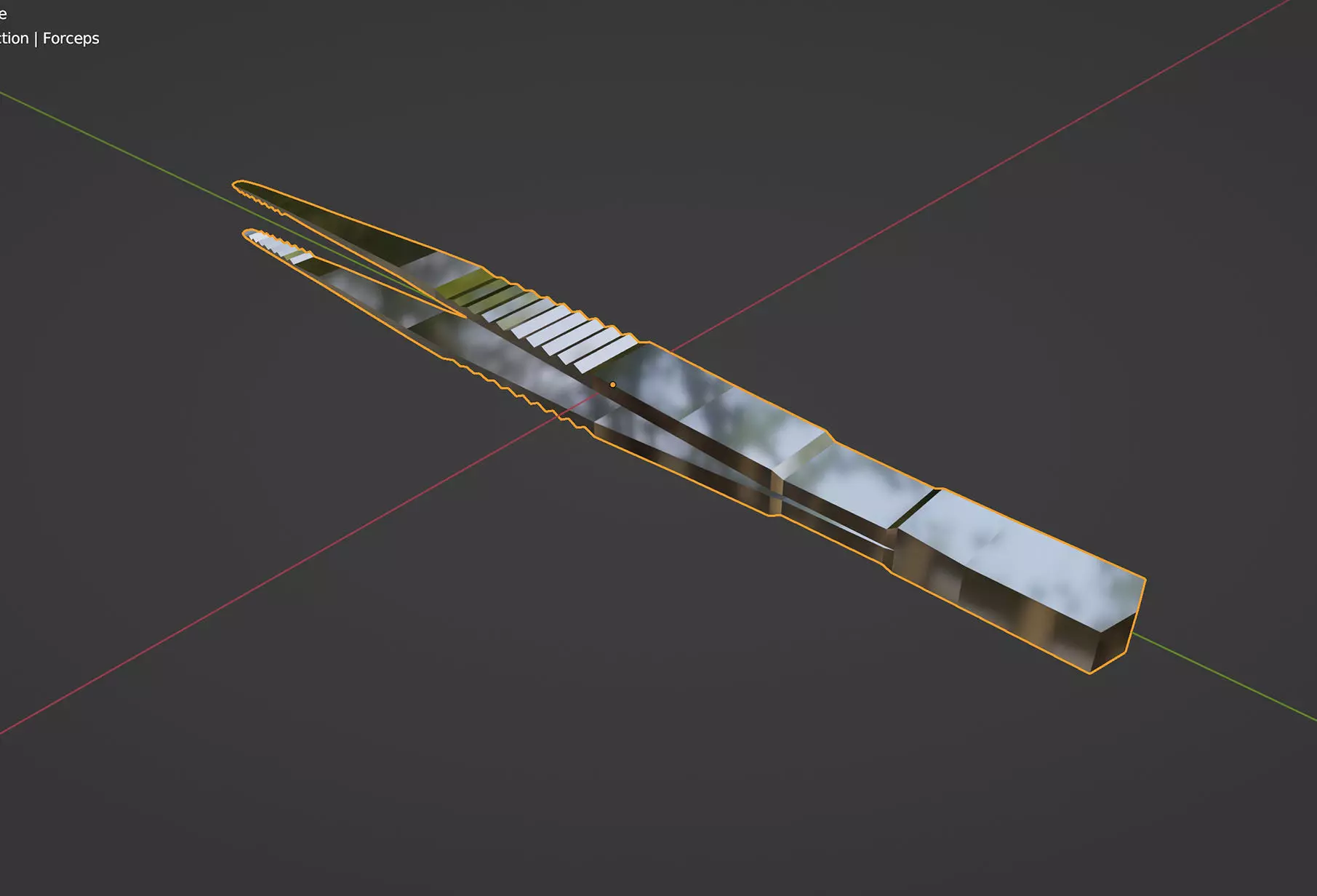Toothed Forceps Free low-poly 3D model