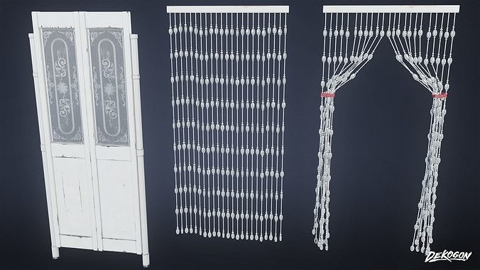 SUBURBS - House Divider Set 02 - LOW POLY AND NANITE Low-poly 3D model