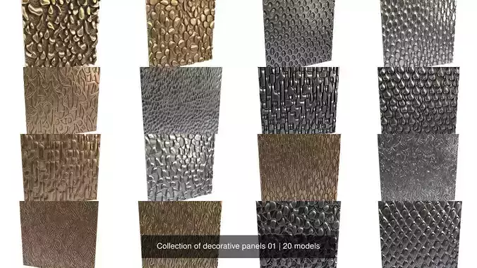 Collection of decorative panels 01