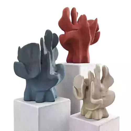 Coral art figure