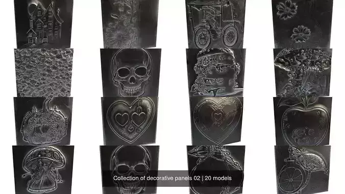 Collection of decorative panels 02