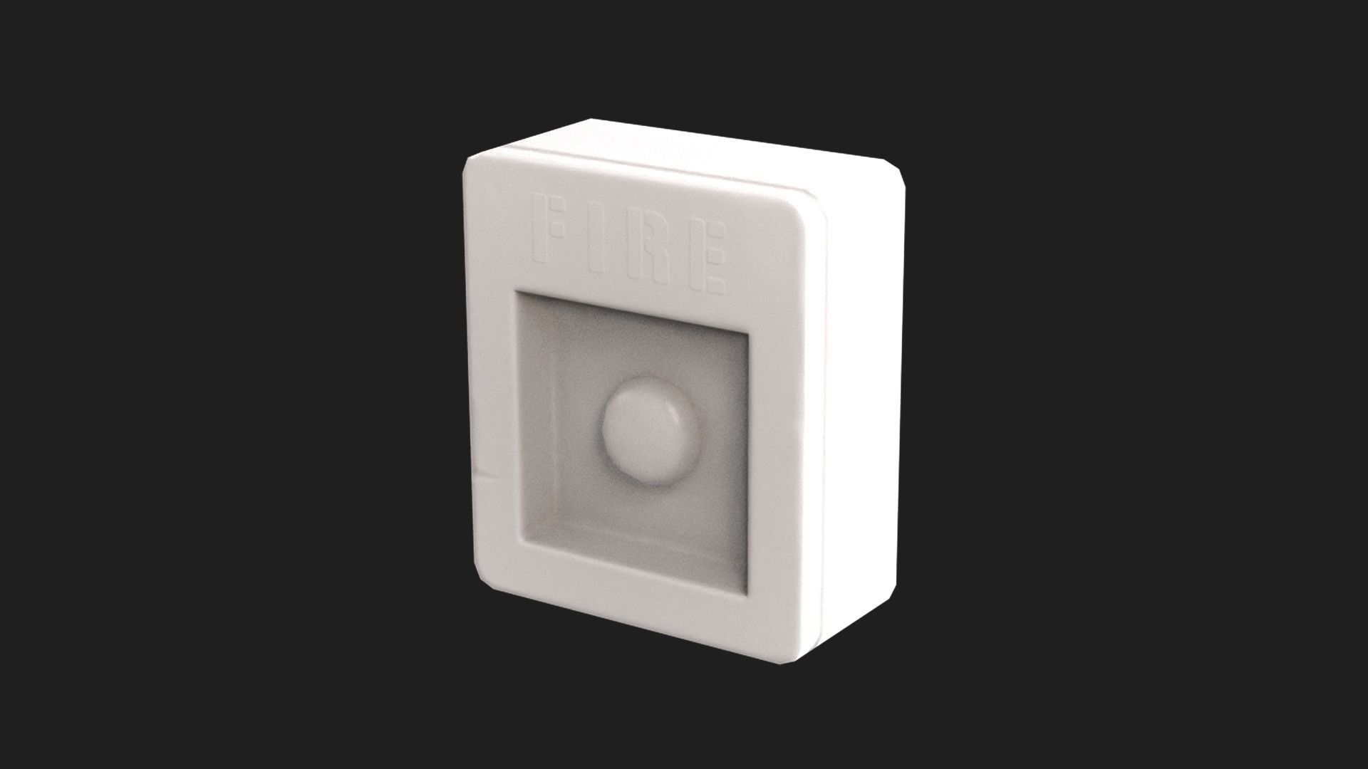 Stylized Fire Alarm Call Point Free low-poly 3D model_12