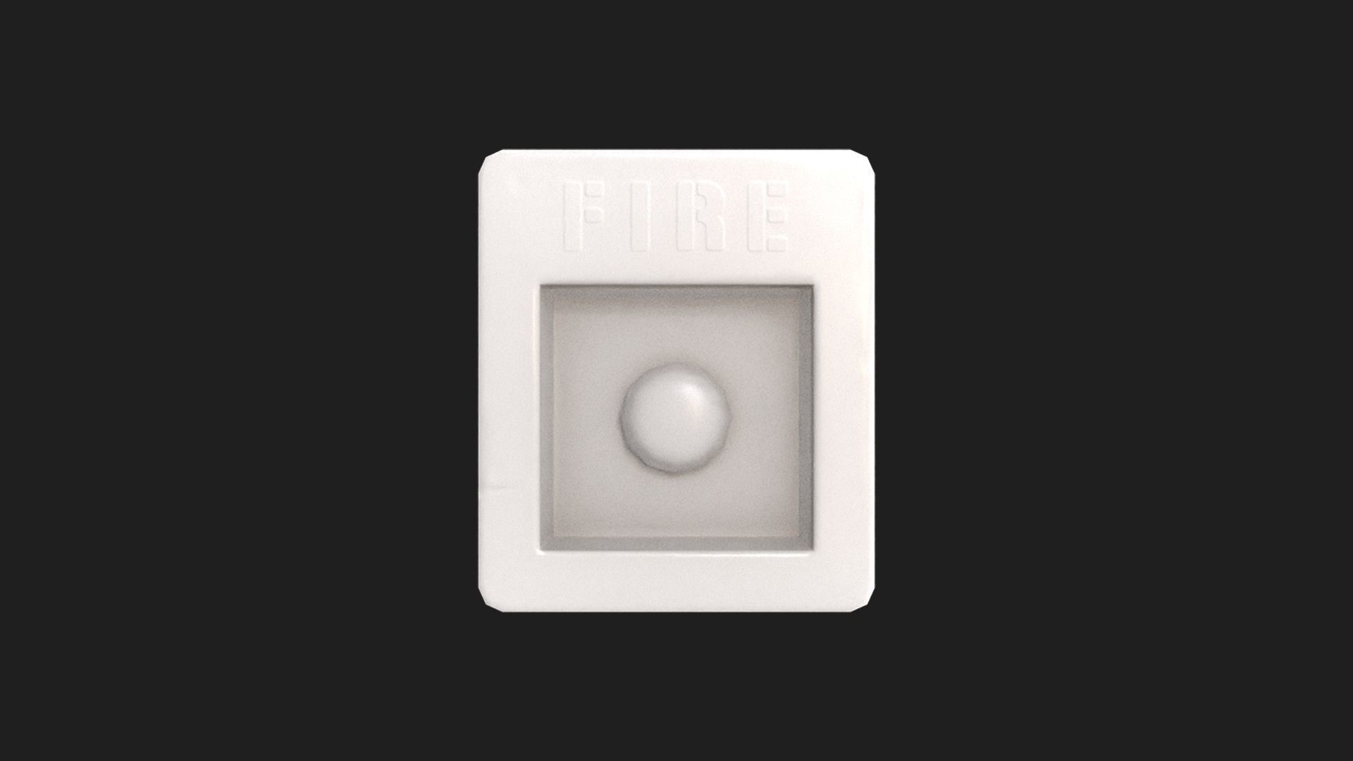 Stylized Fire Alarm Call Point Free low-poly 3D model_8