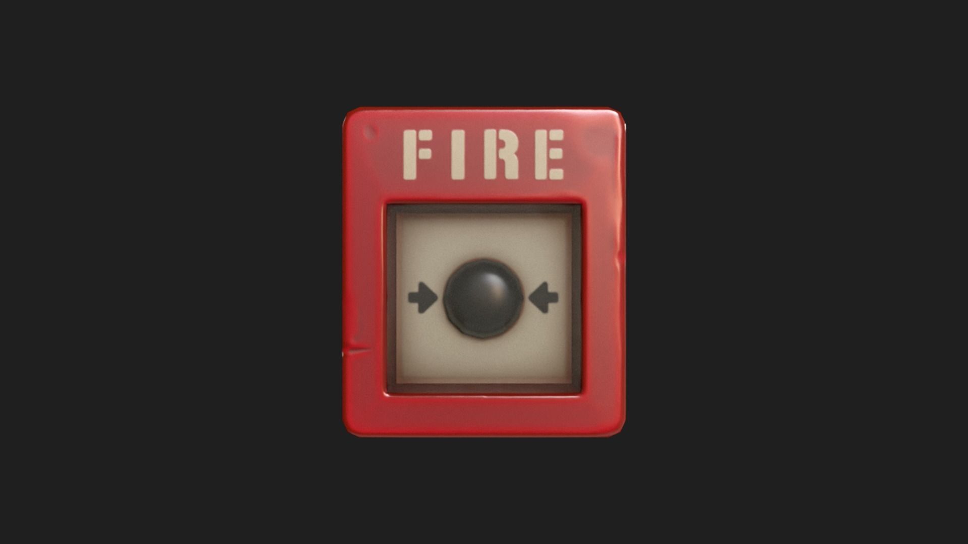 Stylized Fire Alarm Call Point Free low-poly 3D model_6