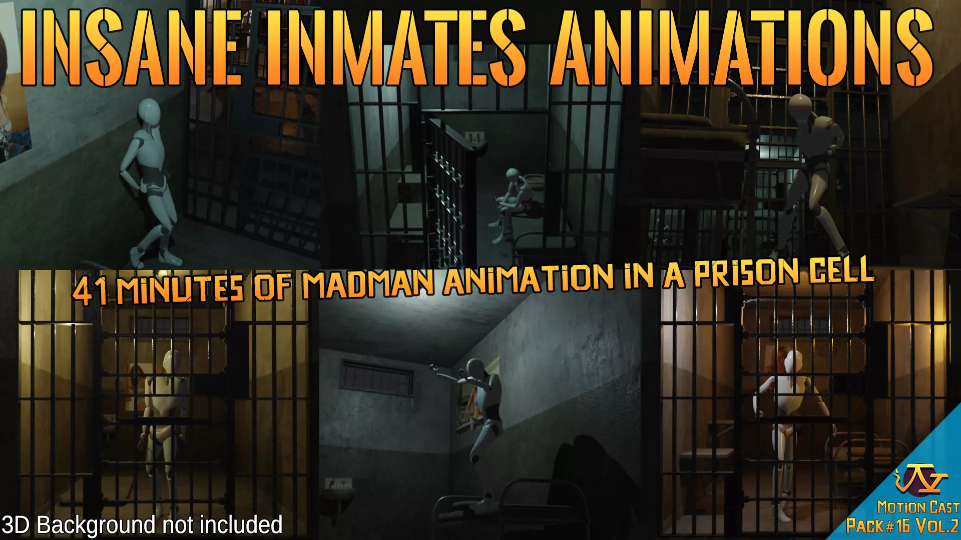 Insame Inmates animations - Motion Cast16 Vol2 3D model