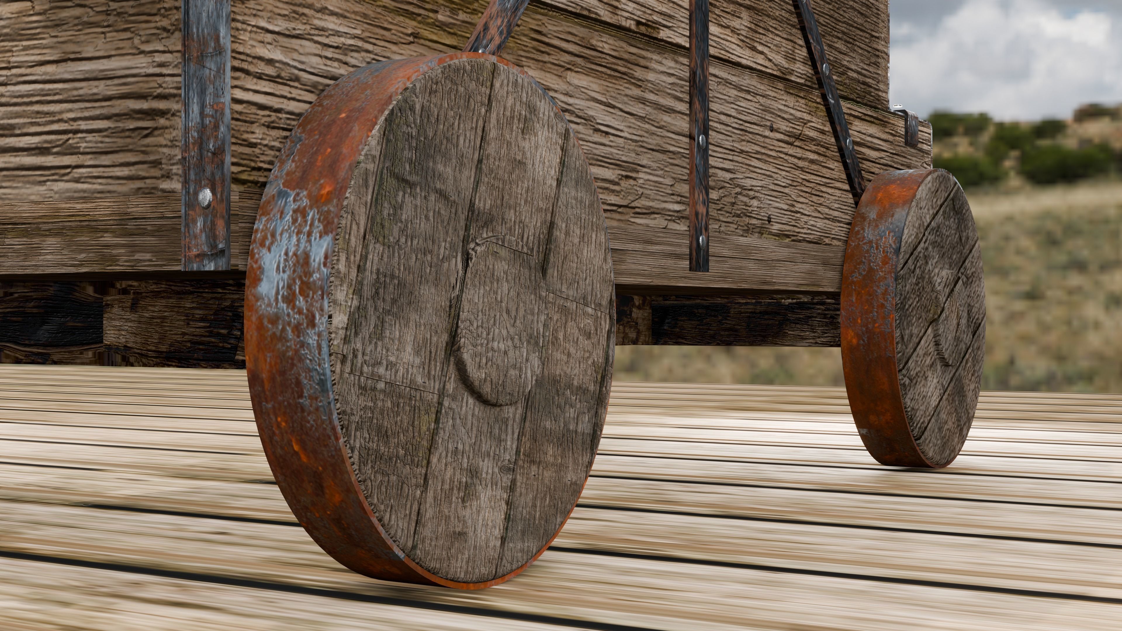 Old Artillery Cannon 3D model_13