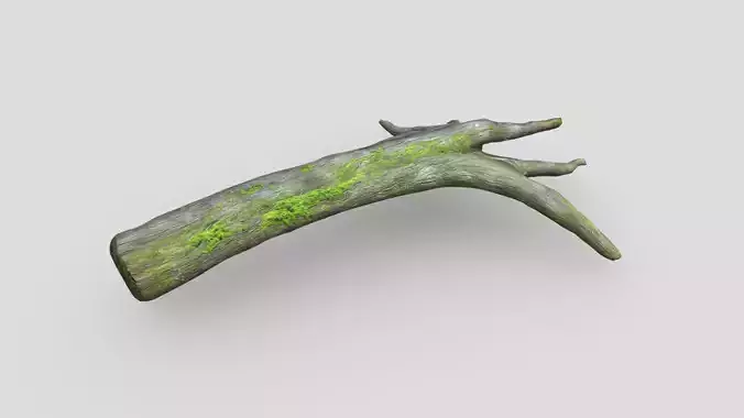 Fallen Tree Low-poly 3D model