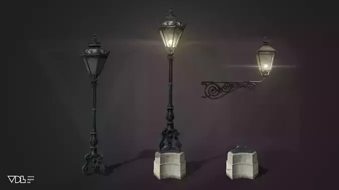  Street Lamp and Wall-Mounted Lamp