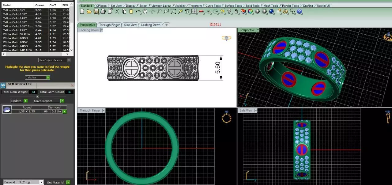 2611 ring  3D print model_0