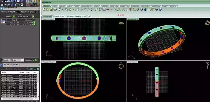 bracelet  2609  stones all