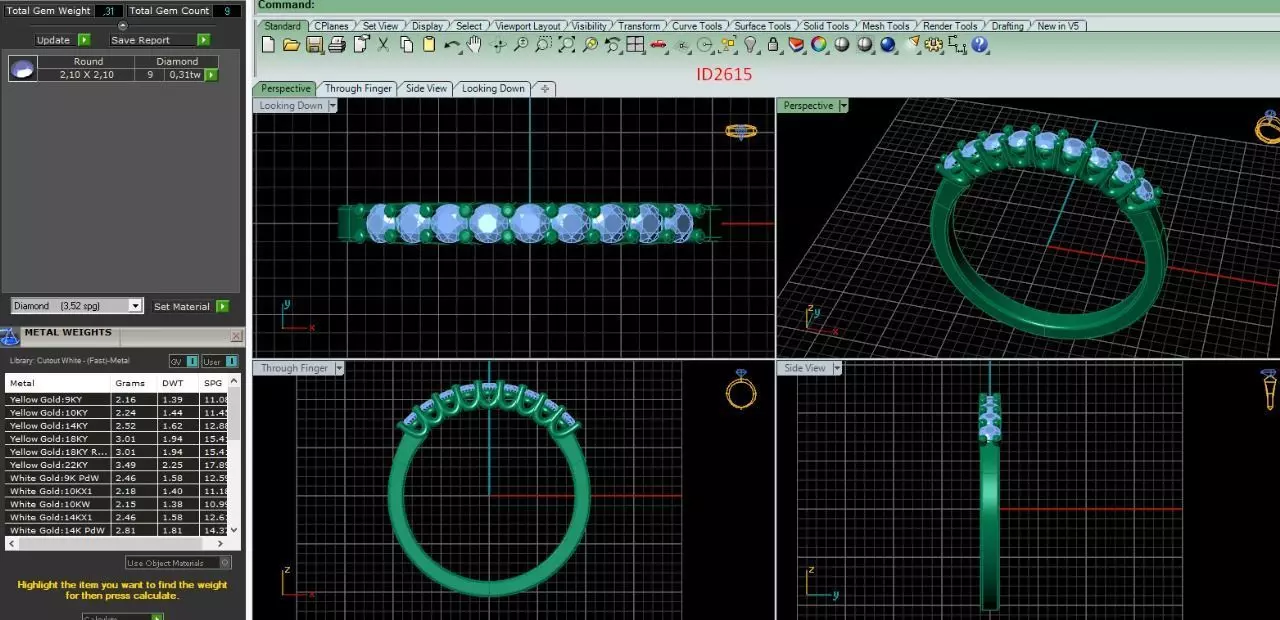 ring 2615 3D print model_0