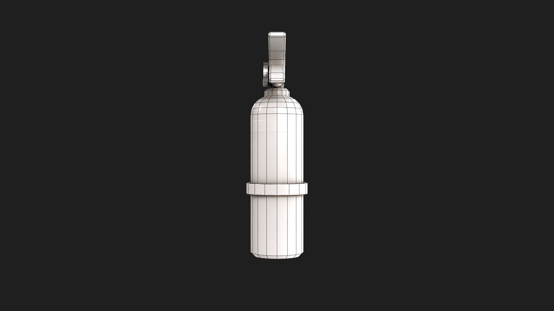 Fire Extinguisher Stylized Low-poly 3D model_14