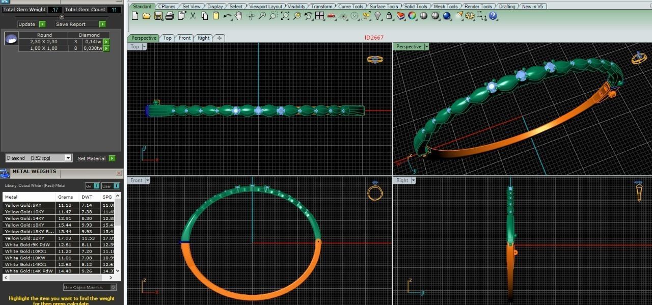 2667 bracelet 3D print model_2