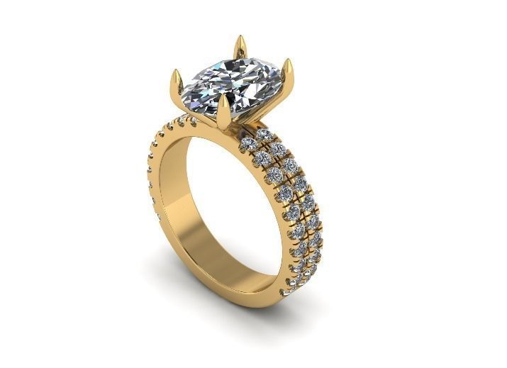 2643 ring oval  3D print model_6