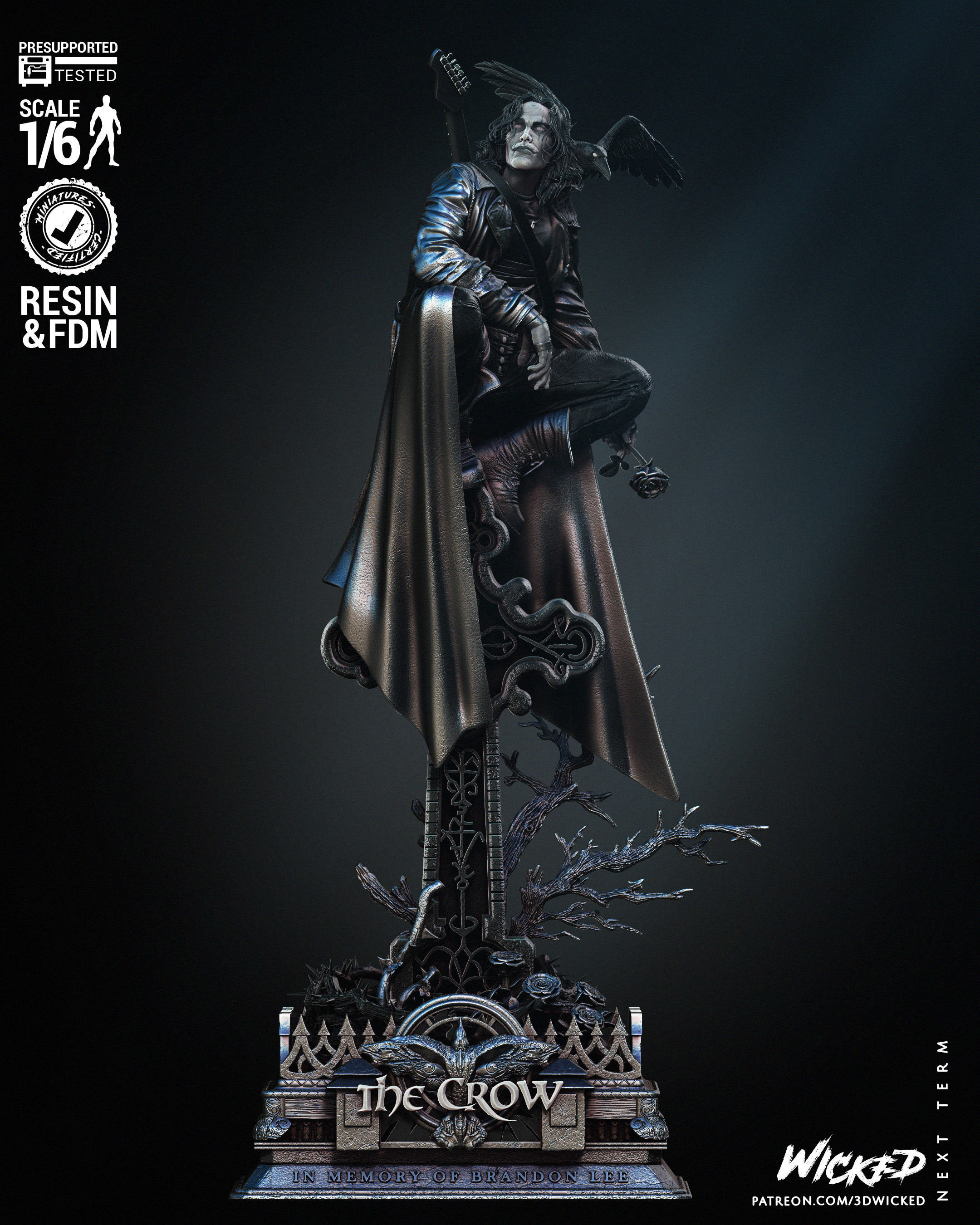 Wicked Movies Crow Sculpture  3D print model_29