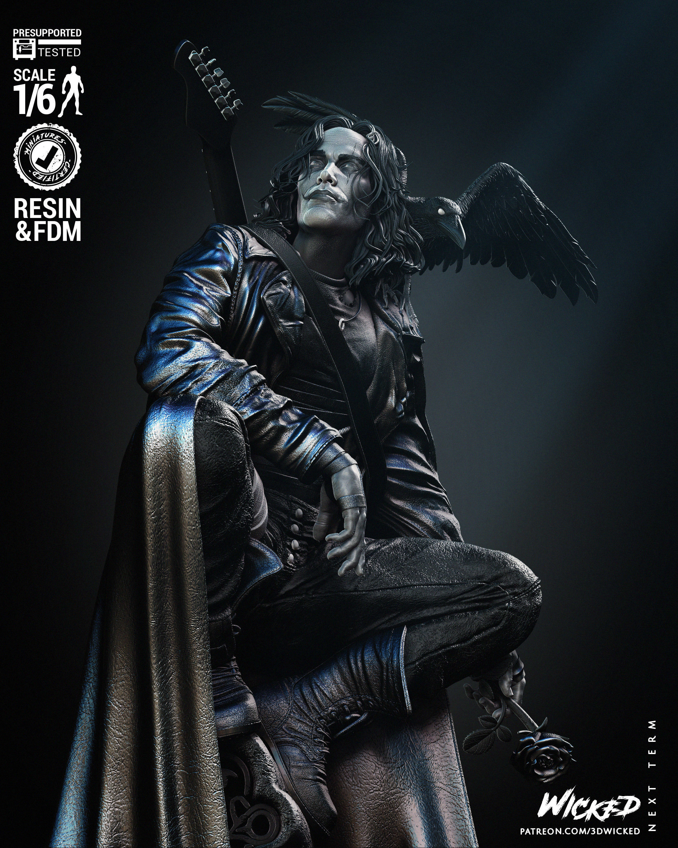 Wicked Movies Crow Sculpture  3D print model_14