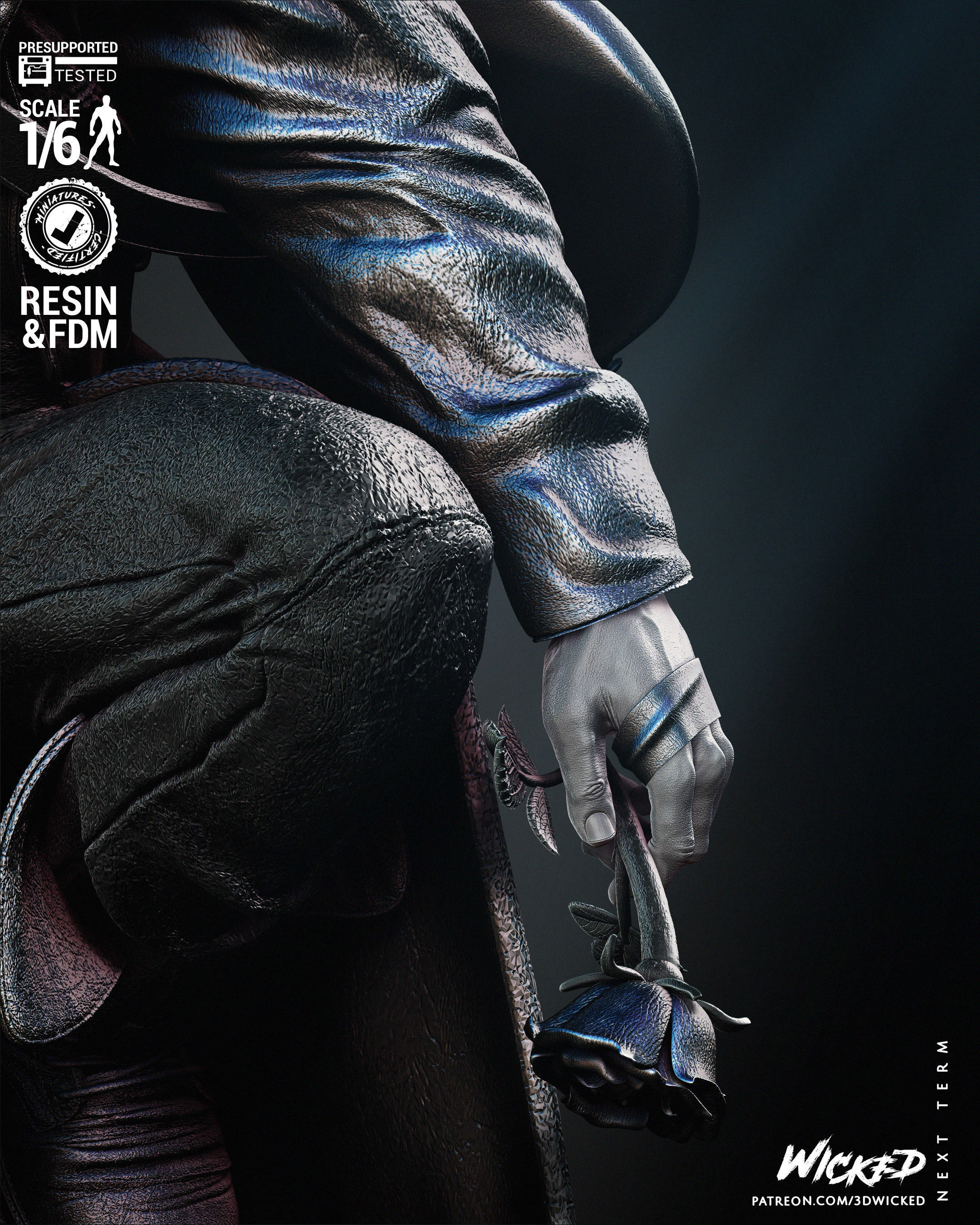 Wicked Movies Crow Sculpture  3D print model_11