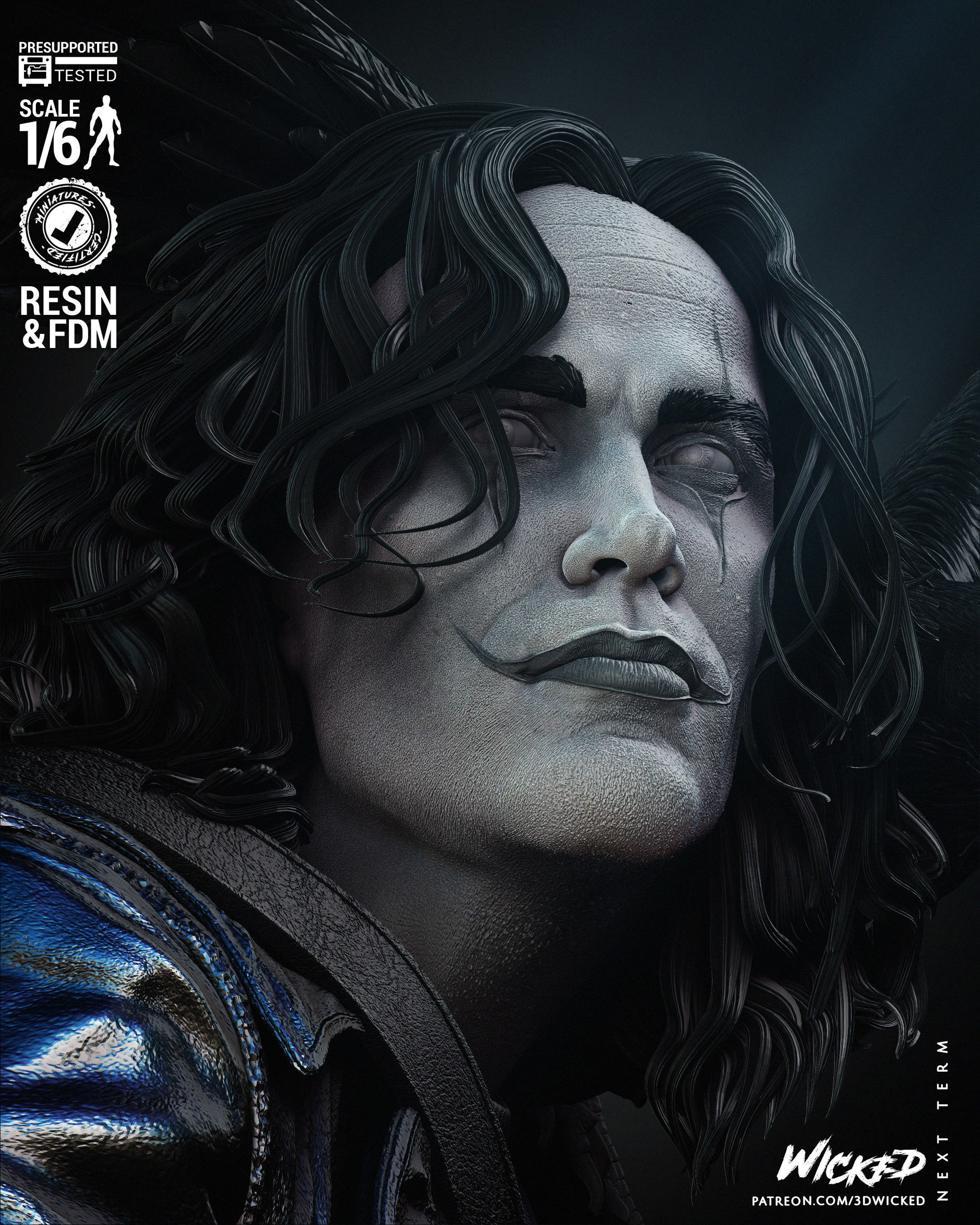 Wicked Movies Crow Sculpture  3D print model_9