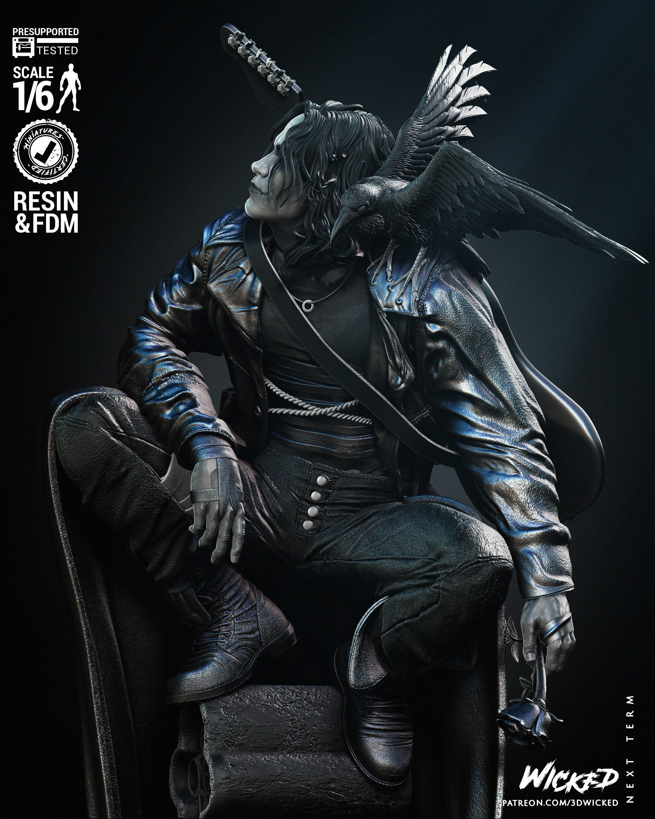 Wicked Movies Crow Sculpture  3D print model_22