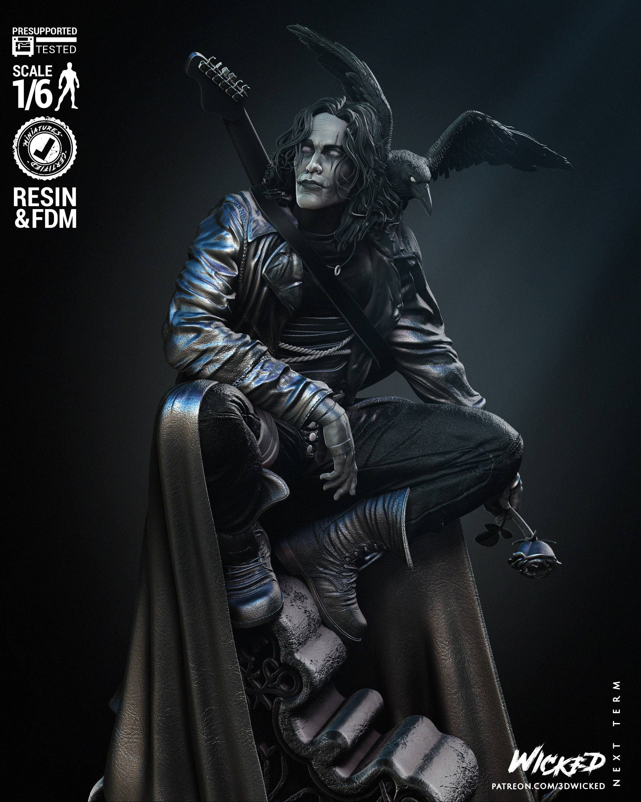 Wicked Movies Crow Sculpture  3D print model_26