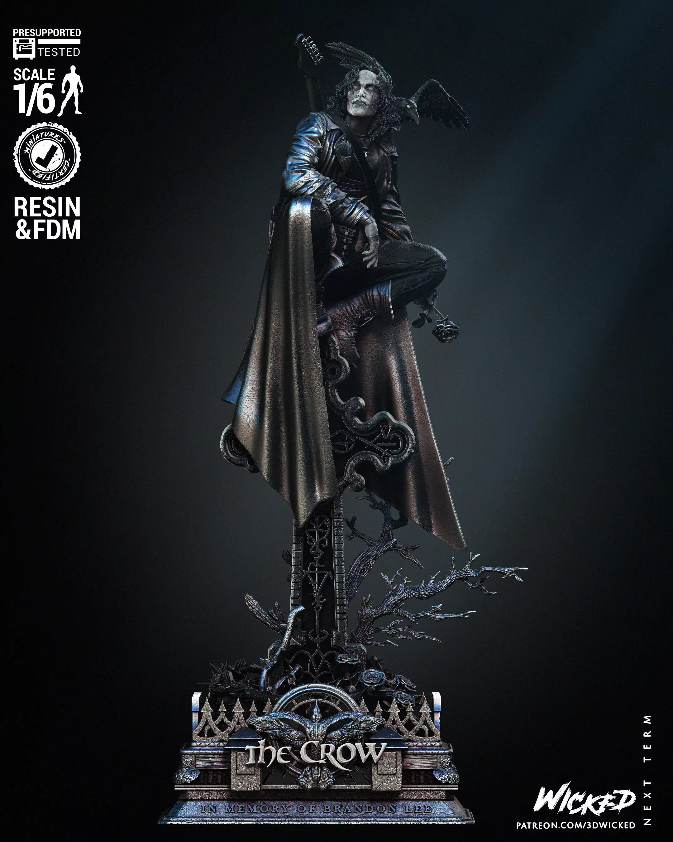 Wicked Movies Crow Sculpture  3D print model_0