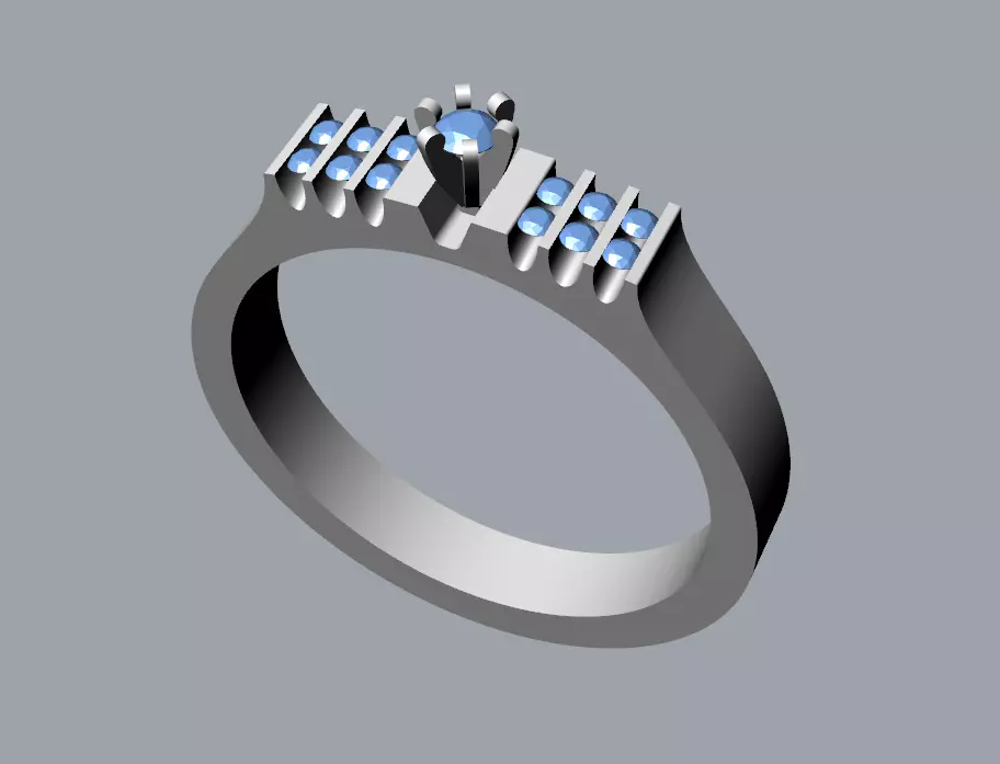 Diamond ring LOVE Free 3D print model