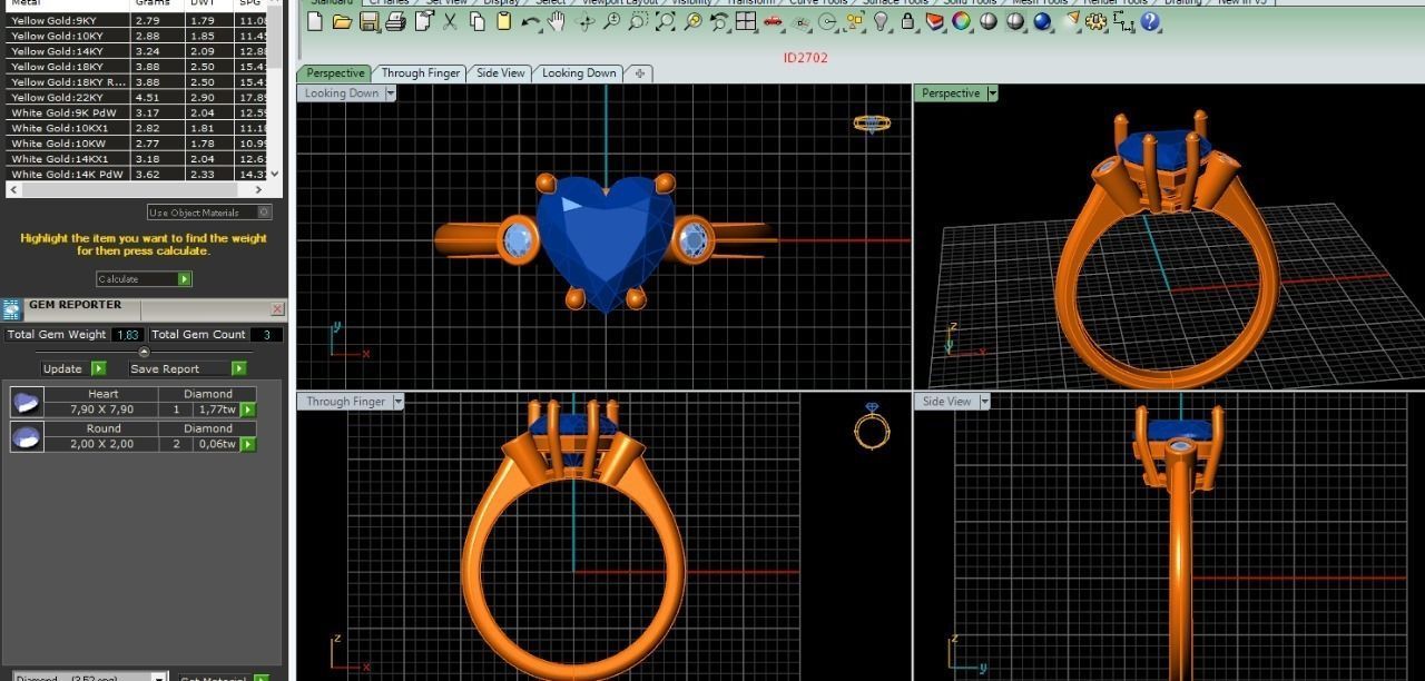 2702 heart ring 3D print model_3