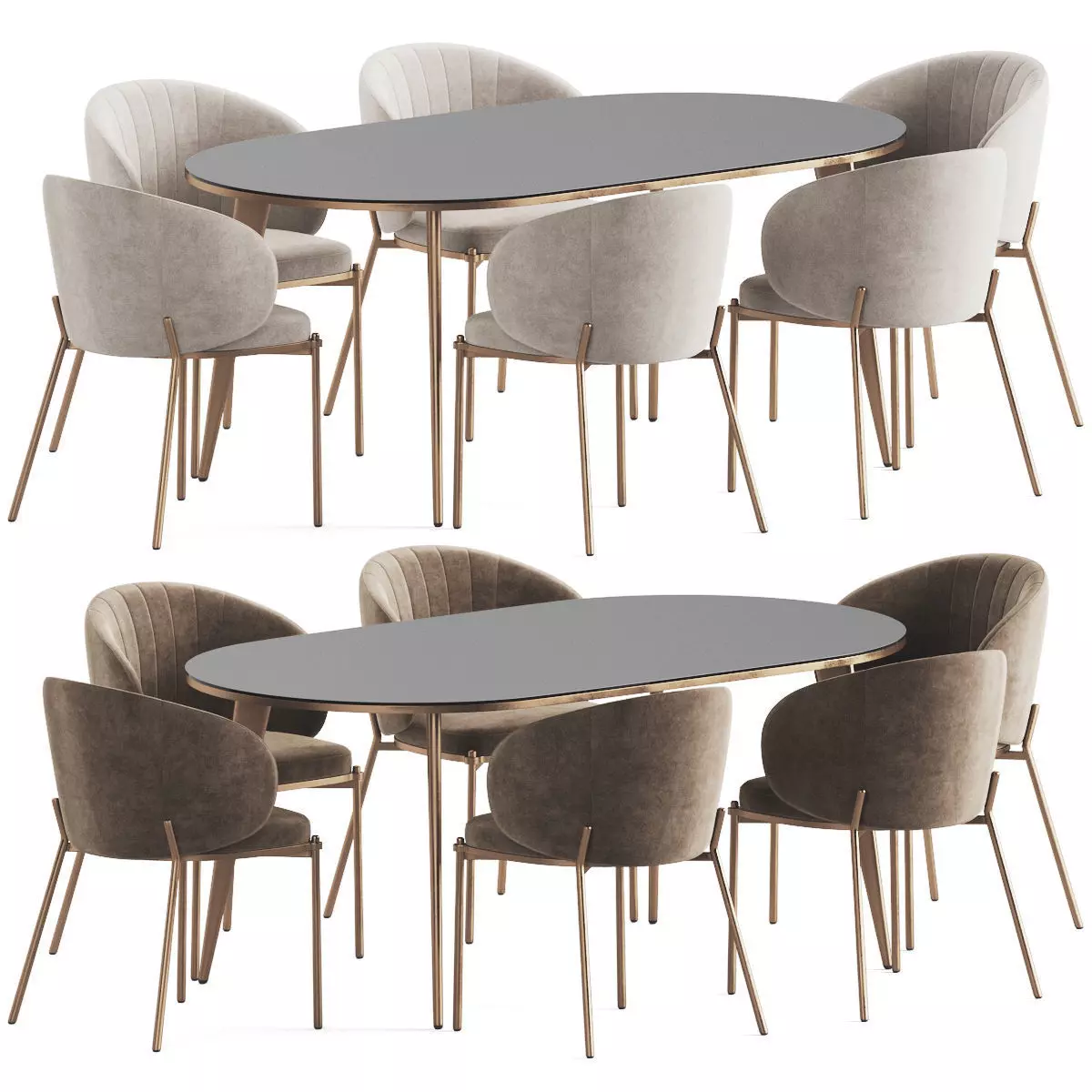 Dining Set 06 3D model_0