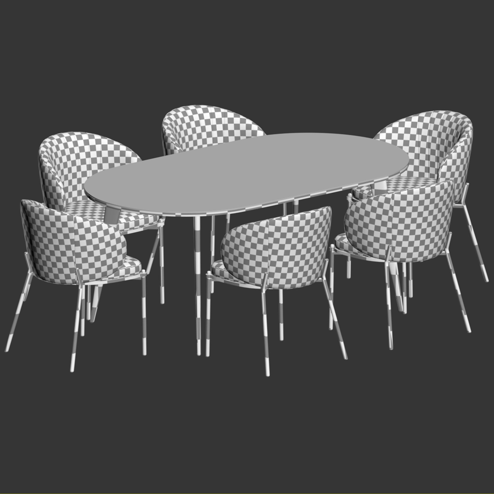 Dining Set 06 3D model_5