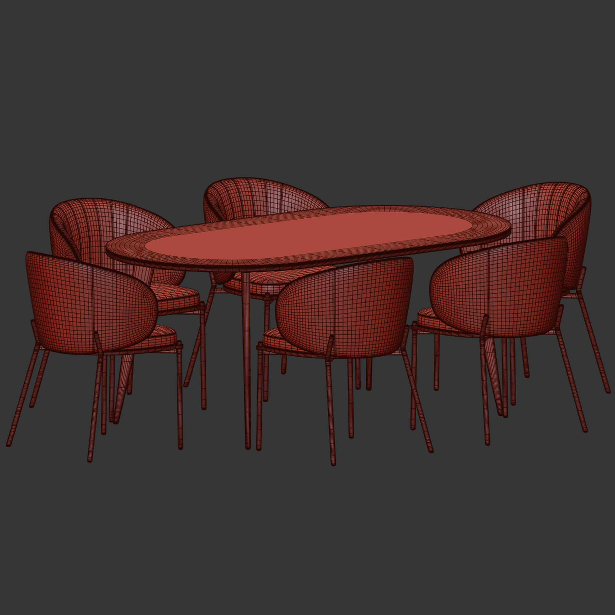 Dining Set 06 3D model_6