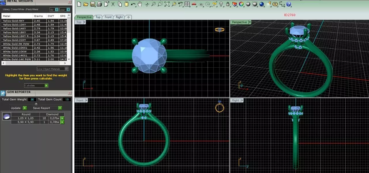  2760 ring  3D print model_0