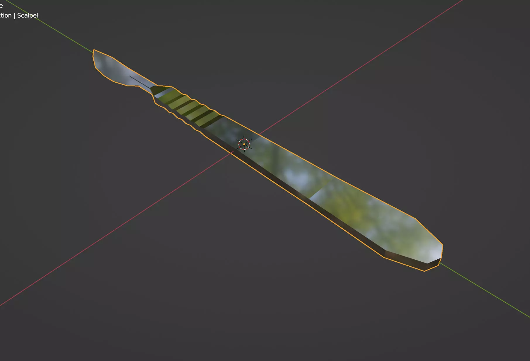 Scalpel Free low-poly 3D model