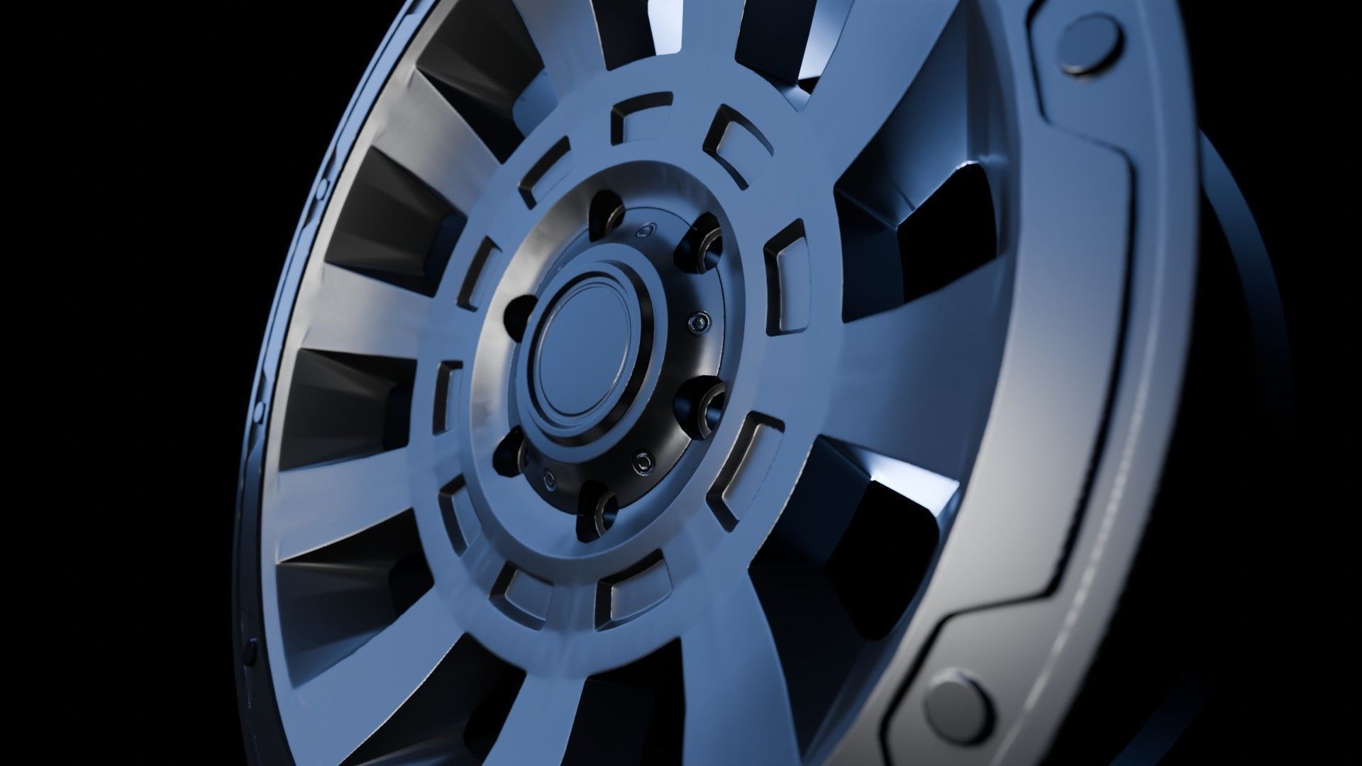 Car Wheel Pack Low-poly 3D model_61