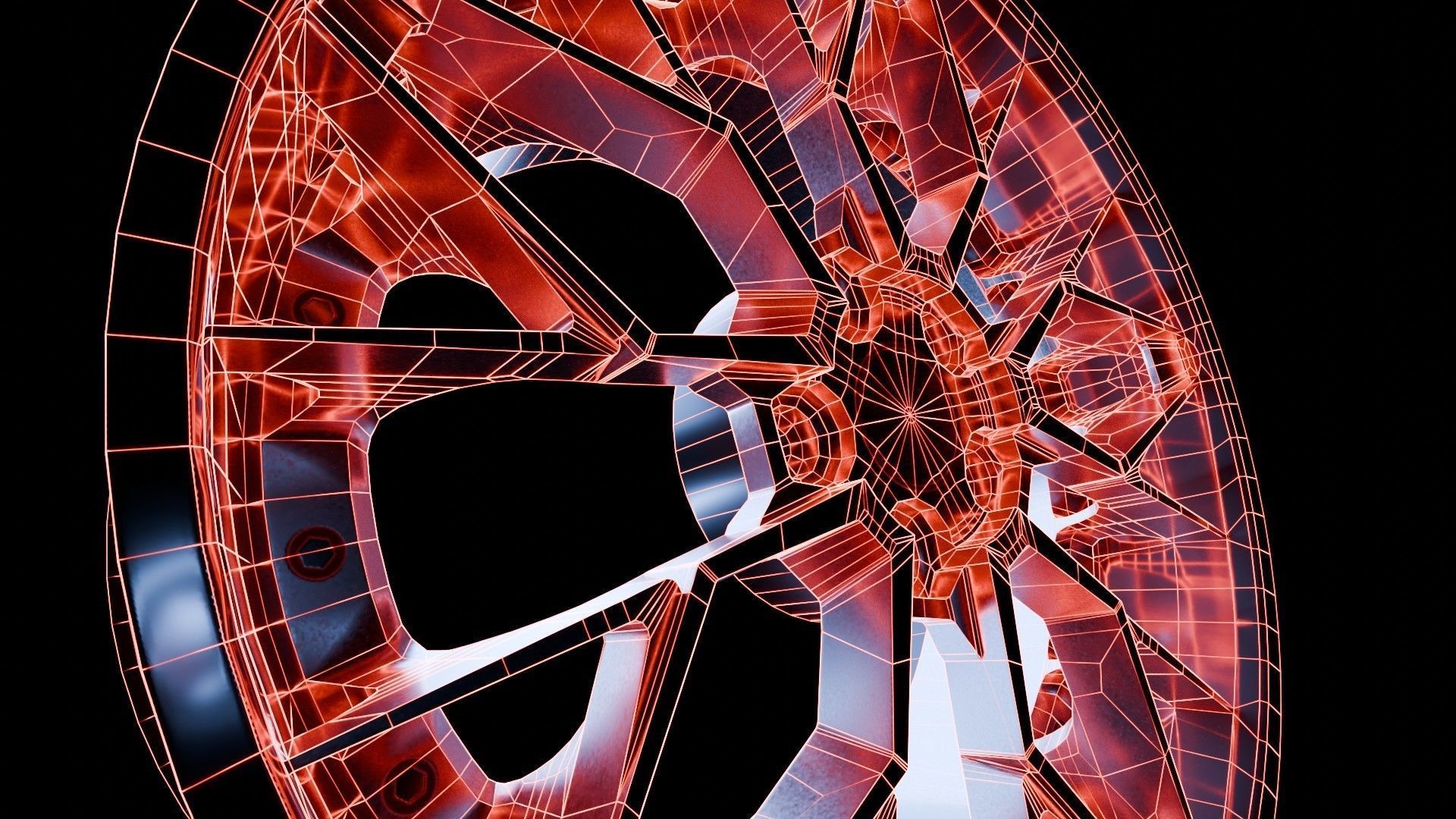 Car Wheel Pack Low-poly 3D model_80