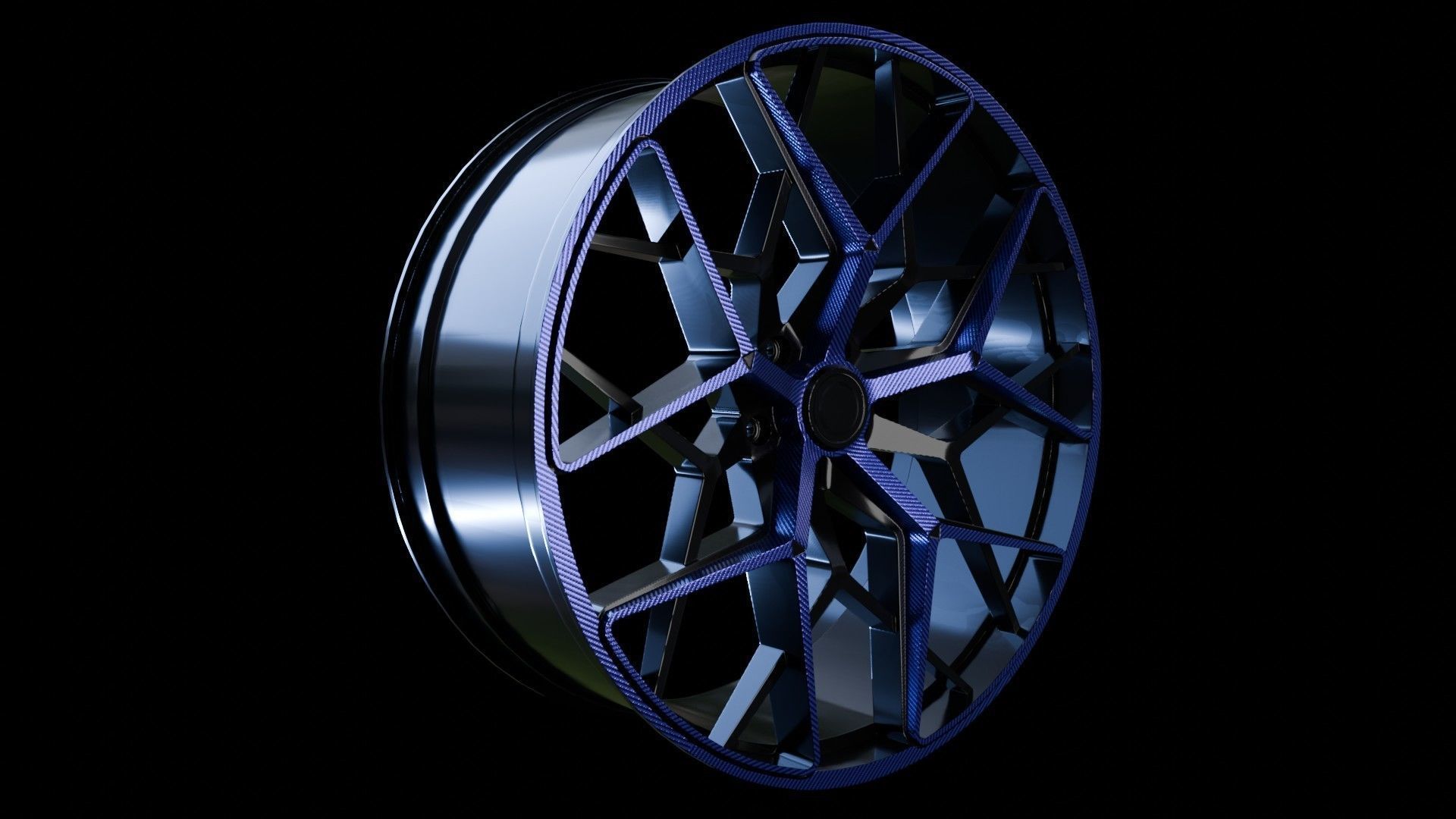 Car Wheel Pack Low-poly 3D model_2