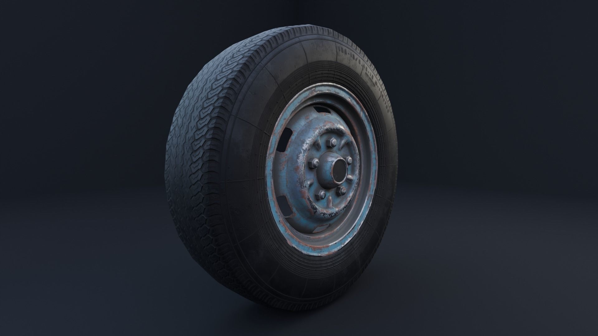 Car Wheel Pack Low-poly 3D model_97