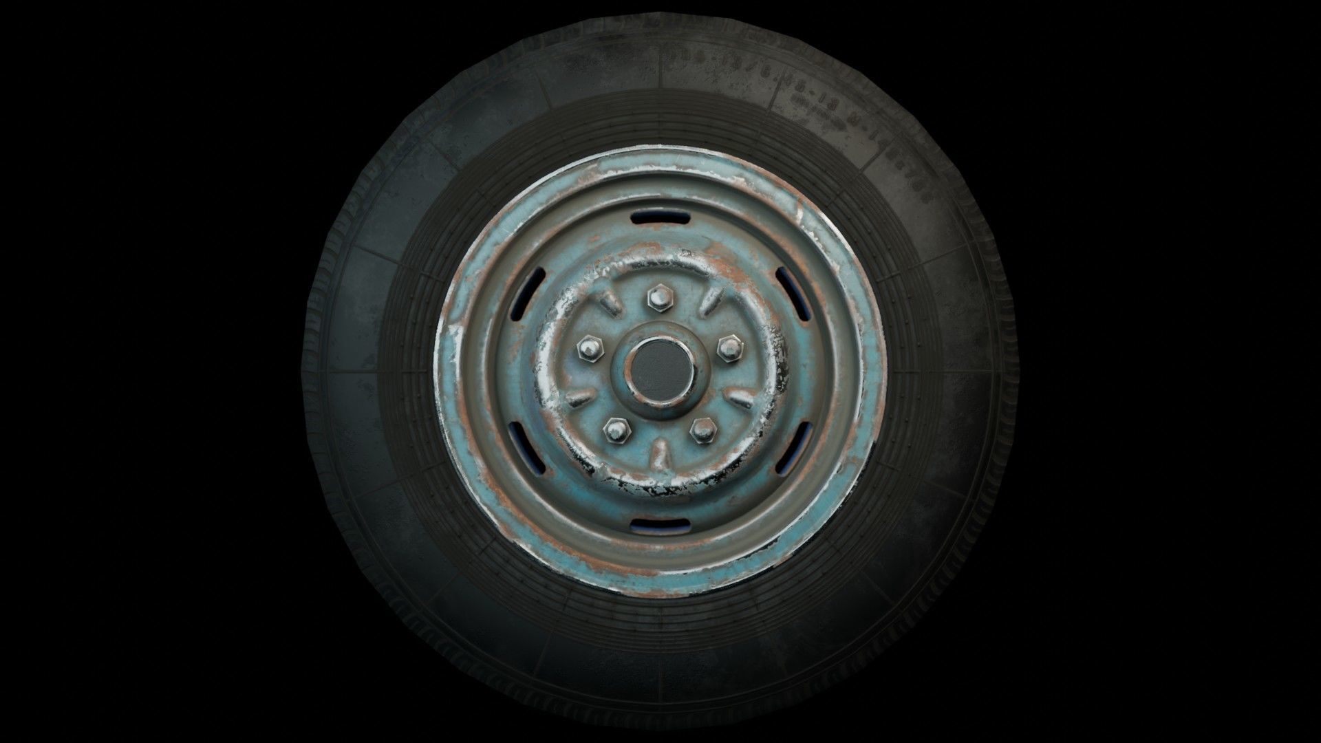 Car Wheel Pack Low-poly 3D model_96