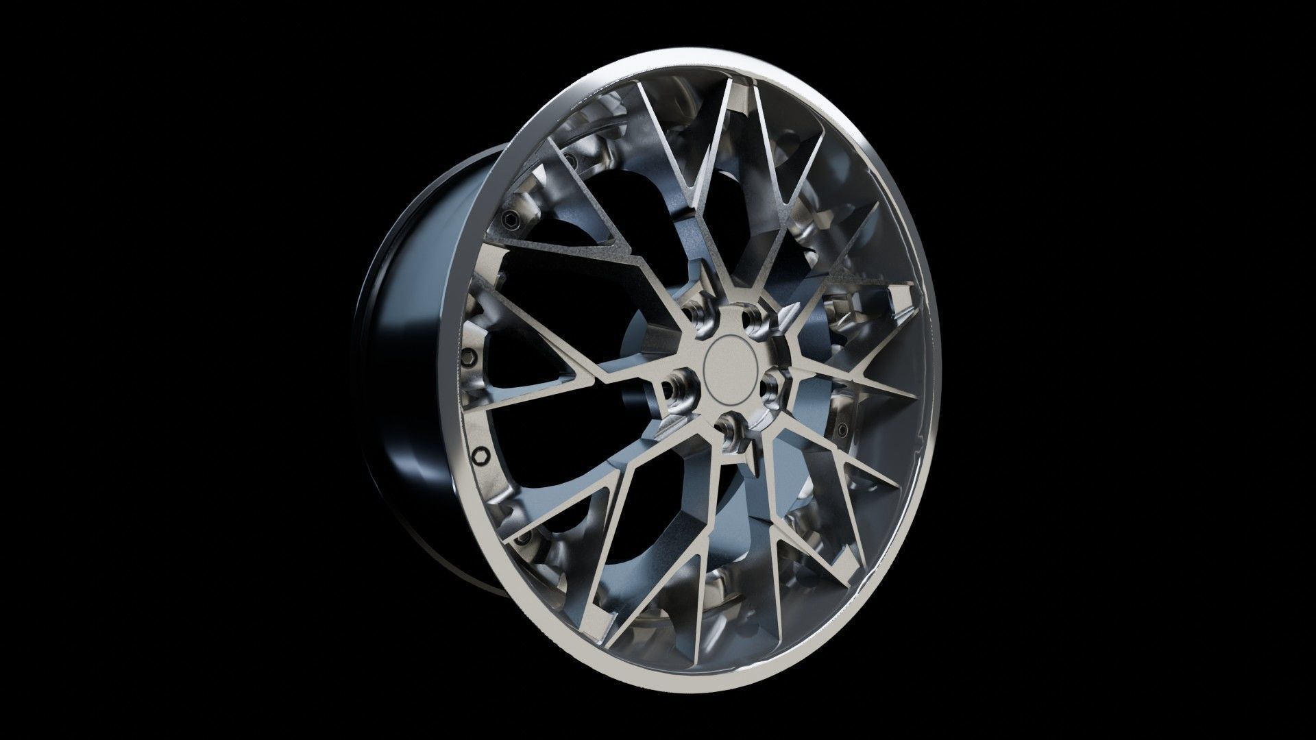 Car Wheel Pack Low-poly 3D model_76