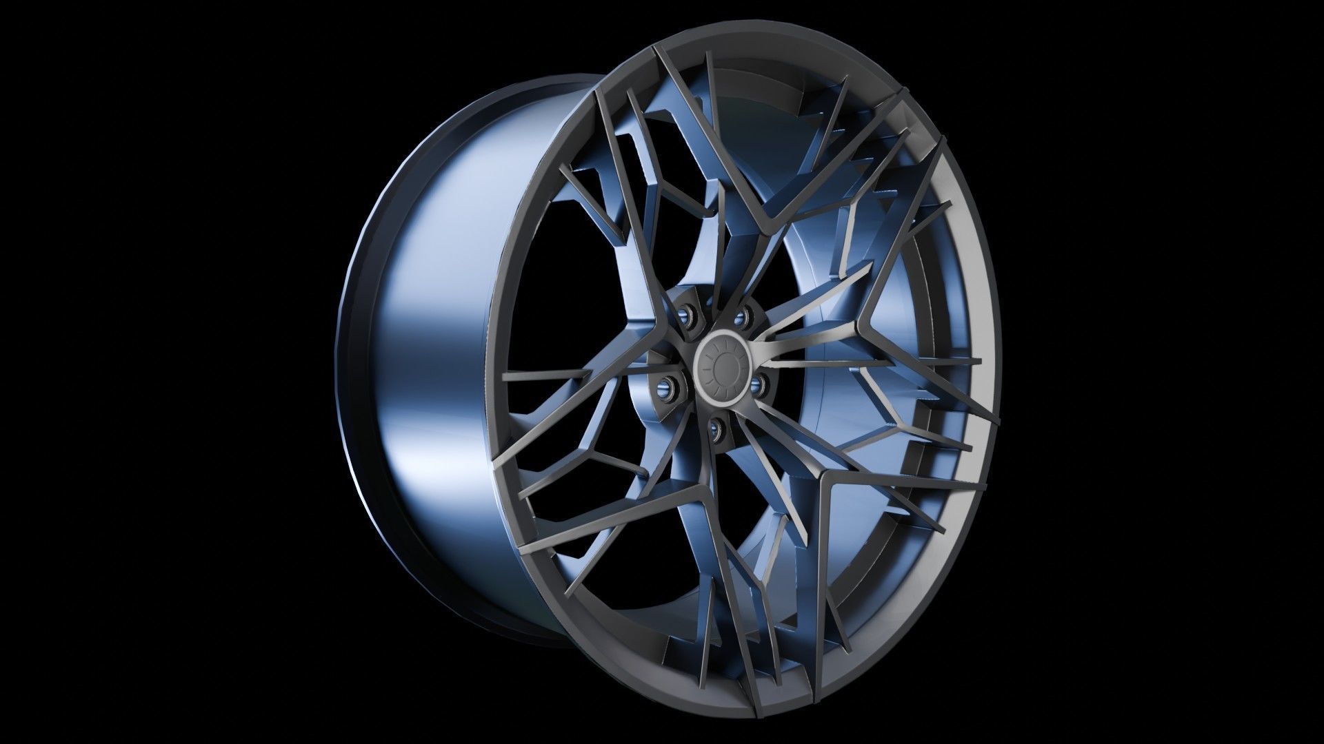 Car Wheel Pack Low-poly 3D model_8