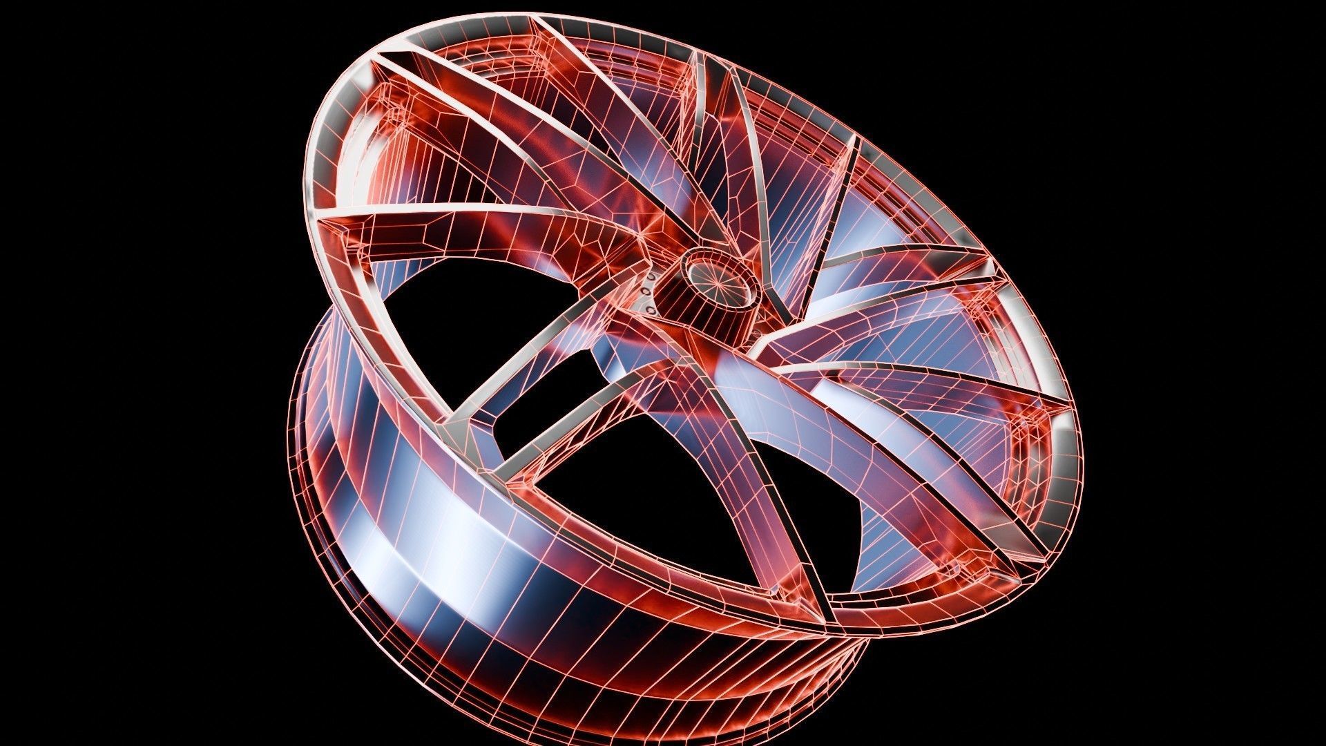 Car Wheel Pack Low-poly 3D model_89