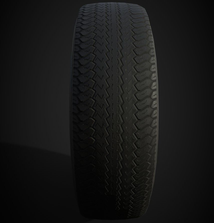Car Wheel Pack Low-poly 3D model_106
