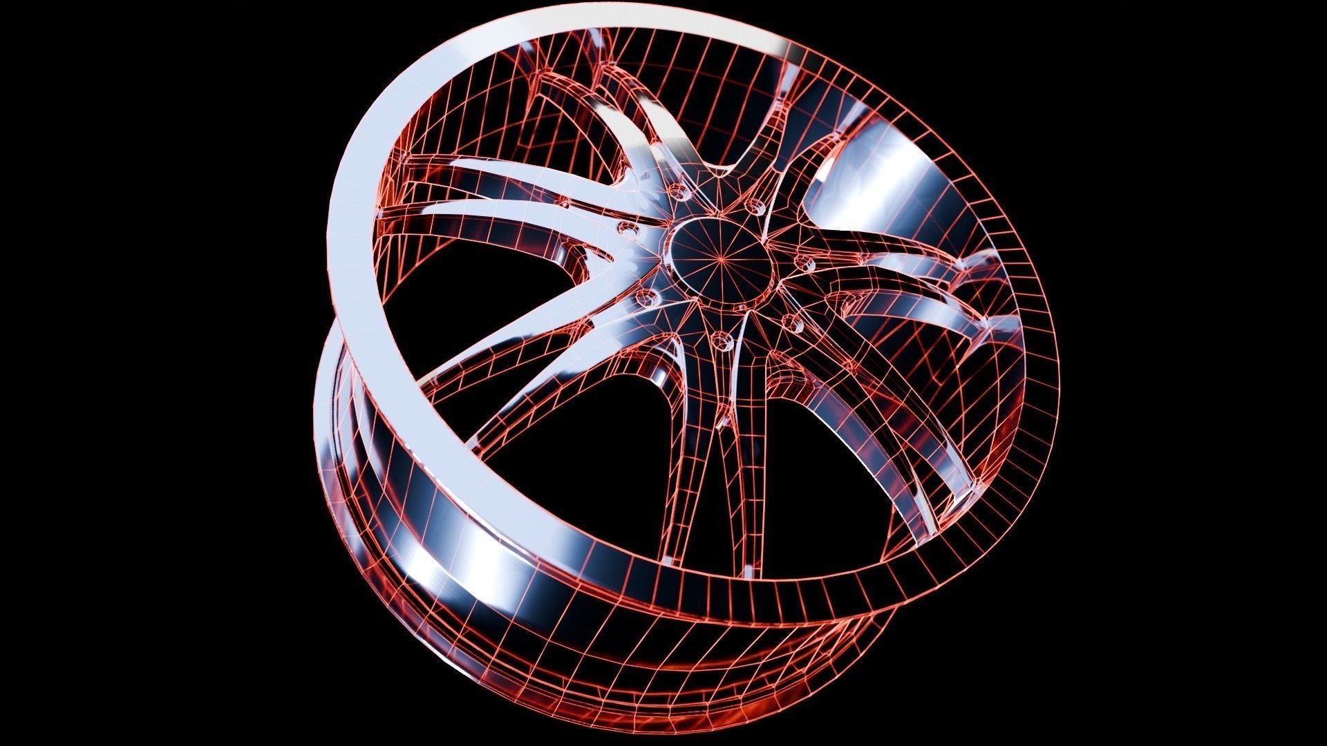 Car Wheel Pack Low-poly 3D model_51