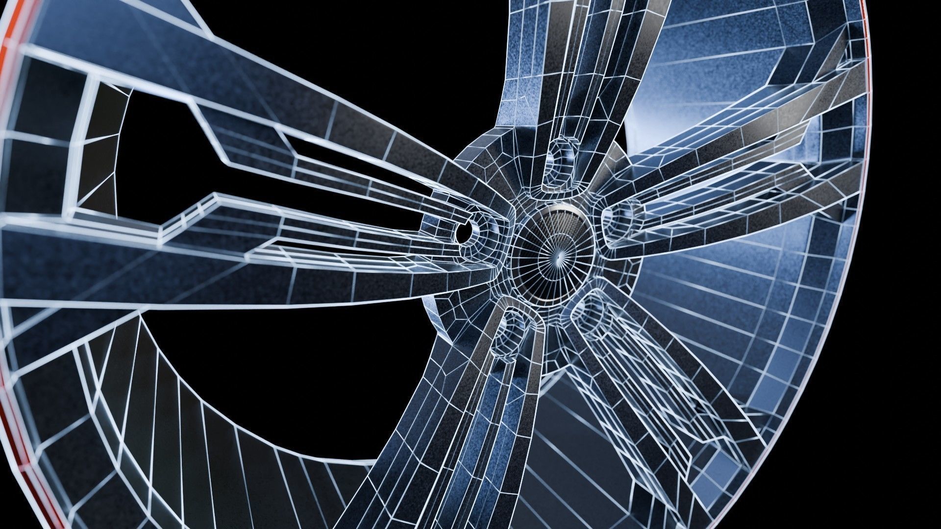 Car Wheel Pack Low-poly 3D model_20