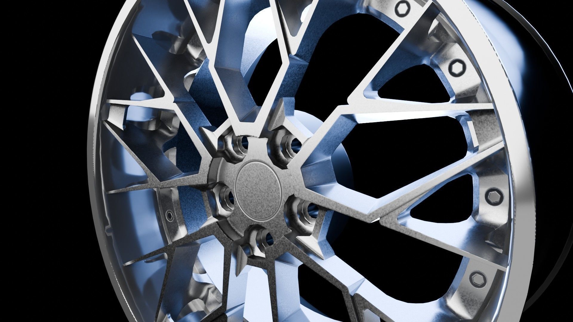 Car Wheel Pack Low-poly 3D model_77