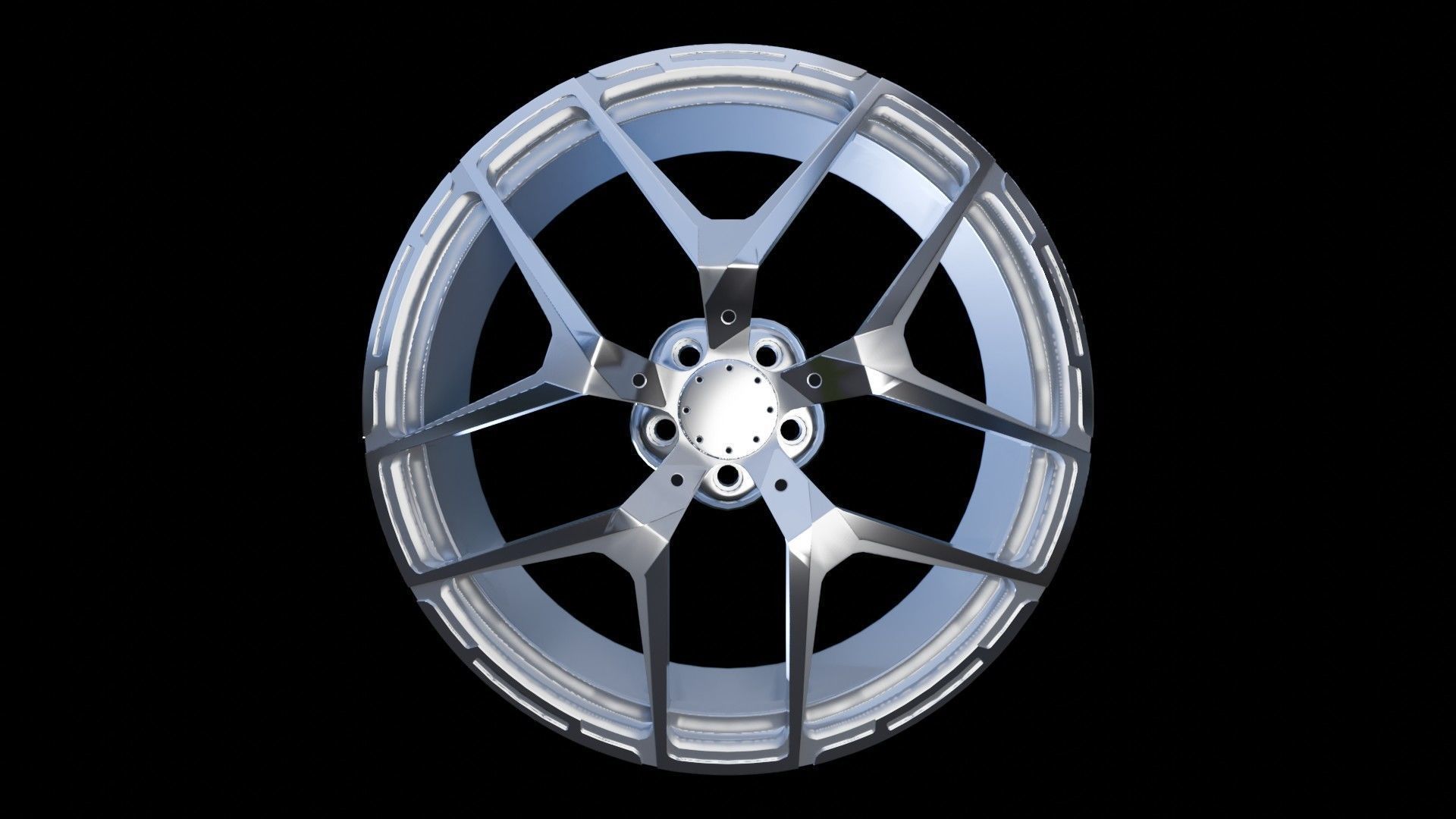 Car Wheel Pack Low-poly 3D model_22