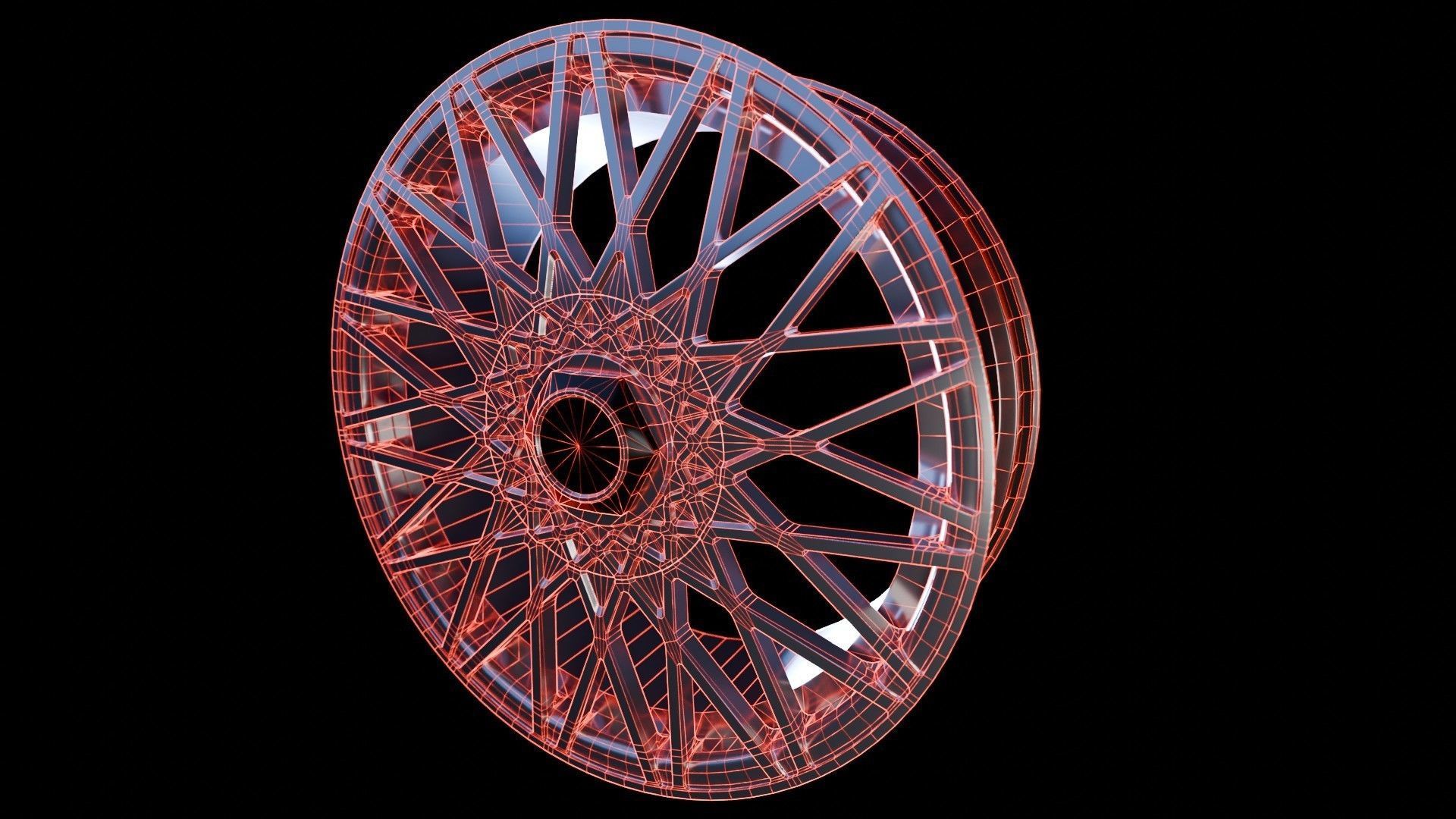 Car Wheel Pack Low-poly 3D model_43